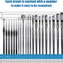 23 PCS Set Paintbrush, Professional Assorted Shape Soft Hair Bristle Art Brushes, All Purpose Artist Paint Brushes for Premium Adult Detail, Gouache, Acrylic, Oil Painting or Beginner Image 2