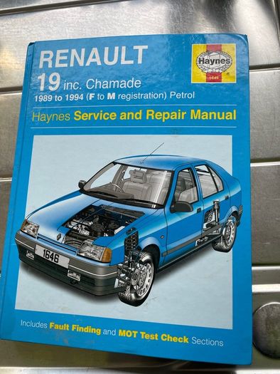 Free to someone who needs Renault 19 repair manual