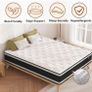 King Size Mattress Hybrid Mattress Medium Firm 150x200x30cm 12 inch, 2000 Pocket Springs, Gel Memory Foam, 7 Zone Support, Motion Isolation for Comfort Sleep Image 4