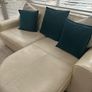 Cream Leather Sofa Image 4
