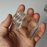 386 - Set of 2 Vintage Collectible Decorative Clear Glass Maclean Brand Stomach Powder Bottles Image 2