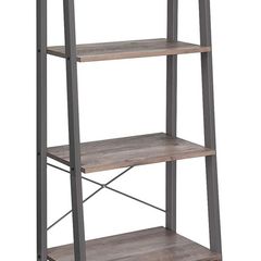 Ladder Shelf, 4-Tier Bookshelf, Free Standing Storage Shelves, Stable Metal Frame, in the Living Room Bedroom Kitchen or Balcony, Easy to Assemble, Industrial (FREE POSTAGE)