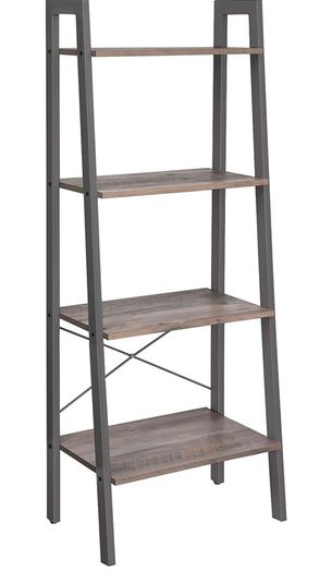Ladder Shelf, 4-Tier Bookshelf, Free Standing Storage Shelves, Stable Metal Frame, in the Living Room Bedroom Kitchen or Balcony, Easy to Assemble, Industrial (FREE POSTAGE)