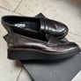 Dune Pewter Leather Loafers Image 5