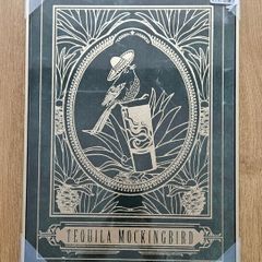 Brand new framed canvas picture print " Tequila Mockingbird"" Bar Decor