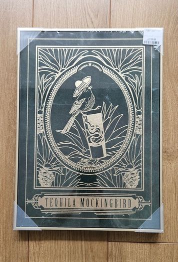 Brand new framed canvas picture print " Tequila Mockingbird"" Bar Decor