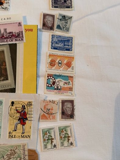 Lithuania, Russia, Isle of Man, The Netherlands, Luxembourg, Cyprus and Turkey stamps 1941 to present day