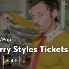 Harry Styles tickets Sat 27 June - Half price