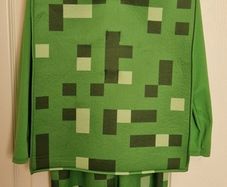 6-8yrs Kids Minecraft Creeper Costume & Mask