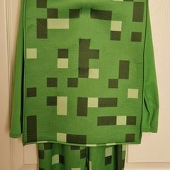 6-8yrs Kids Minecraft Creeper Costume & Mask