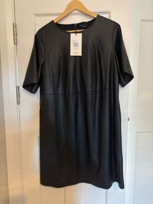 Phase Eight Faux Leather Shift Dress