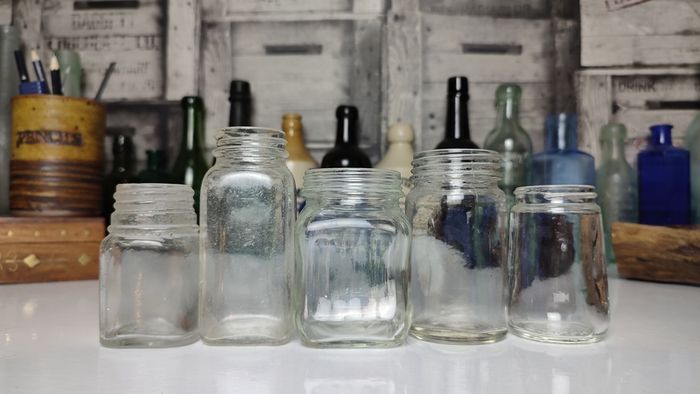 298 - Set of 5 Vintage Decorative Collectible Jars