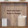 Farmhouse Console Table, 180cm Extra Long 2-Tier Sofa Table, Rustic Brown Wooden Image 5