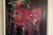 Original Painting Original Floral in Abstract Framed  Irish Art