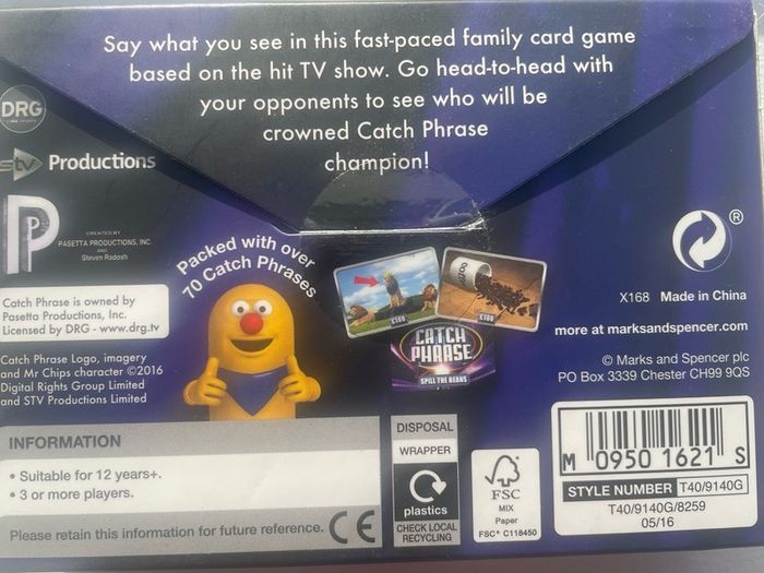 Catchphrase Card Game