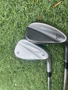 Taylormade 52 and 56 Wedges, Stiff Flex, Milled Grind Raw Faces.