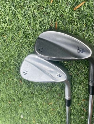 Taylormade 52 and 56 Wedges, Stiff Flex, Milled Grind Raw Faces.