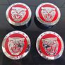 4 x Jaguar Centre Caps (Red) FREE POST Image 2