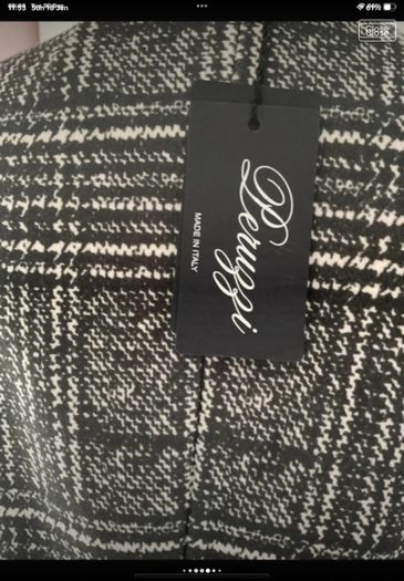 coat Bnwt peruzzi coat size 38 herringbone print.   Italian brand choice boutiques