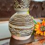 Vintage Hand Thrown Studio Bottle Vase MCM Scandinavian Modern in Style Image 5