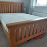 double bed solid wood bed Image 2