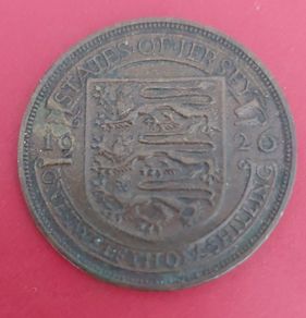 Jersey One Twelft of a Shilling 1926 Coin in Extremely Fine condition