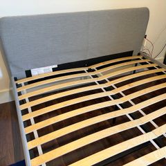 IKEA SLATTUM Upholstered bed frame king size