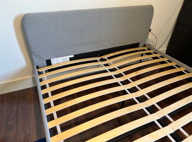 IKEA SLATTUM Upholstered bed frame king size