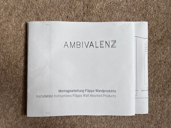 Ambivalenz Wall Shelf (Folds Flat)