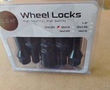 4x108 wheel lock bolts citroen, Ford etc.