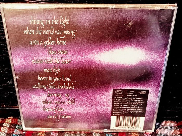 1998. Jimmy Page And Robert Plant. Walking Into Clarksdale. CD.