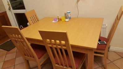 Quality Solid Wood Extendable Table