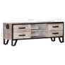 TV Cabinet 120x30x40 cm Solid Acacia Wood Image 6