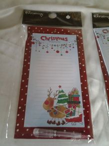 Christmas Shopping List Pkts x 2