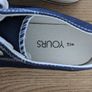 Navy Canvas Trainers size 8 Image 3