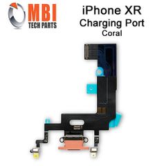iPhone XR 6.1 Replacement Charging Port Dock Connector Flex Cable Mic Coral