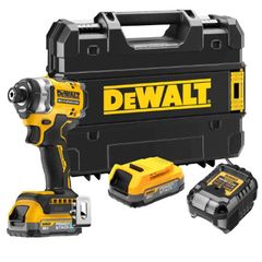 DeWalt DCF860E2T 18V XR Brushless Premium Impact Driver with 2x 1.7Ah Powerstack Batteries