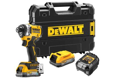 DeWalt DCF860E2T 18V XR Brushless Premium Impact Driver with 2x 1.7Ah Powerstack Batteries