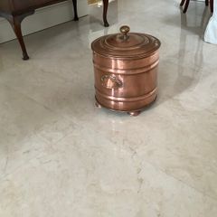 antique copper coal bucket