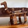 MCM Uber Kitsch Retro North African Footstool Childs Chair 1960s Image 5