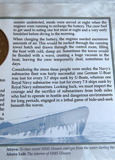 Submarines at War Royal navy first day coin stamp cover 1997 WWII Dollar
