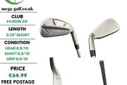 Taylormade RBZ #4 Iron 20 Degree / Dynamic Gold Regular