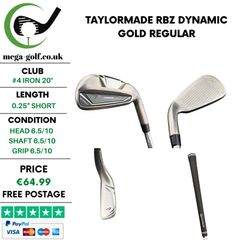 Taylormade RBZ #4 Iron 20 Degree / Dynamic Gold Regular