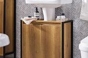 Under Sink Cabinet Bathroom Vanity Unit Bathroom Storage Cabinet with 2 Doors, Suitable for Pedestal Sinks