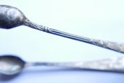 Vintage Silver Plated decorative Sugar Cube / Ice Grabber Tongs