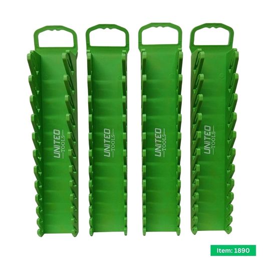 United Tools 4pc Magnetic Spanner Organiser Wrench Holder Rack Set