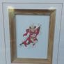 Fabulous Rare Vintage Hand-Cut Chinese Paper Cut Immortal Warrior, Brought Back From China and Professionally Framed Image 4
