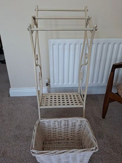 Towel holder and basket