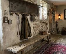 Nice large coat rack and hat shelf