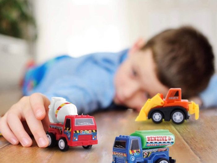 12 PCS Construction Toy Pull Back Digger Mini Vehicles Excavator Bulldozer Truck Toy For Kids Boy Girl Toddlers Party Favor Cake Decorations birthday gift